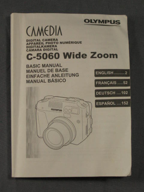 Olympus Camedia C-5060 Wide Zoom Camera 5.1 Megapixel 10