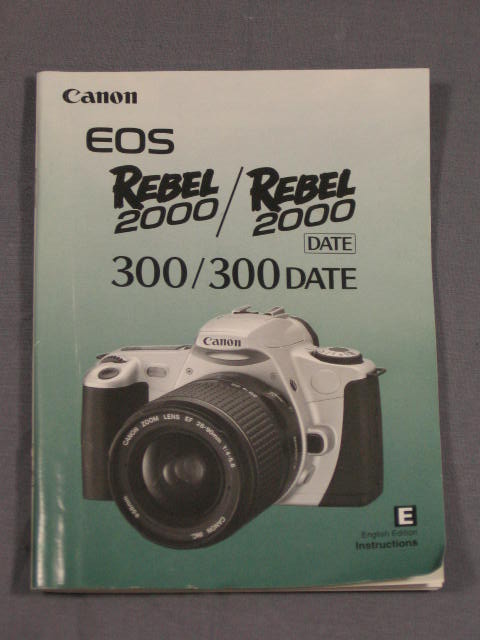 Canon EOS Rebel 2000 35mm SLR Camera EF 28-80 Zoom Lens 10