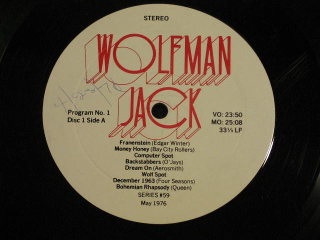 Vintage 70s US Air Force Wolfman Jack Record Collection 3