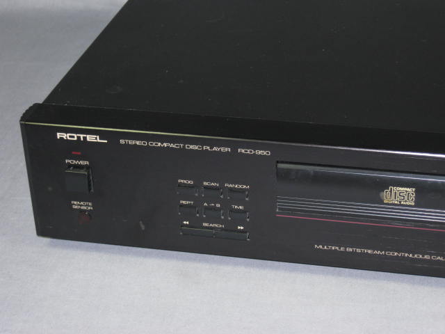 Rotel RCD-950 RCD950 Compact Disc CD Player W/ Remote + 2