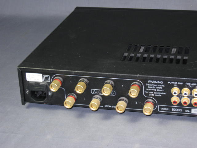 Audiolab 8000S 8000 S Amplifier Amp +Tributaries Cables 7