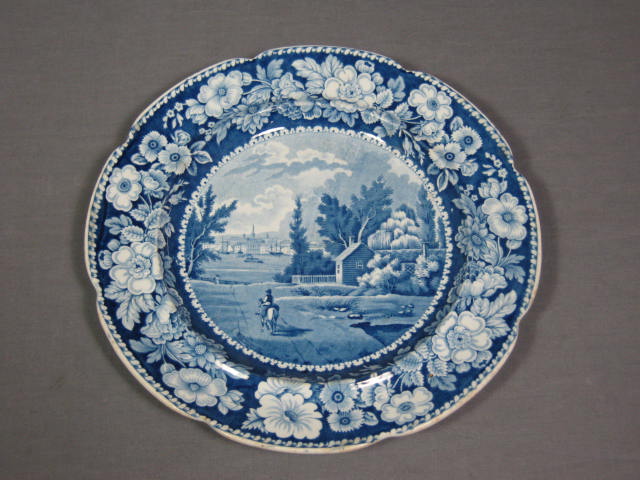 Stevenson Historic Blue Staffordshire Plate WG Wall NY