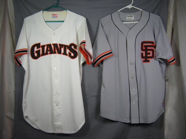 2 Vtg 1980s San Francisco Giants Baseball Jerseys Sz 46
