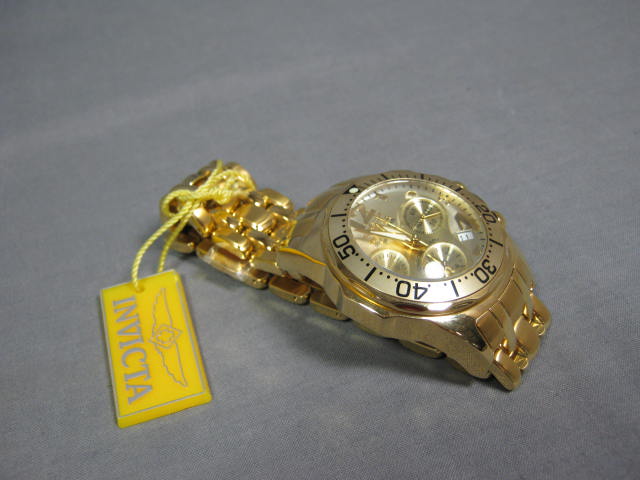 Mens Invicta Lupah Diver Chronograph Watch 3213 +Box NR 2