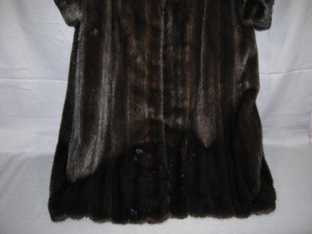 Ladies Full Length Real Mink Fur Coat Jacket Medium NR 2