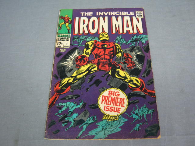 2 Rare Vtg 1968 Invincible Iron Man Comics #1 + #2 NR! 1