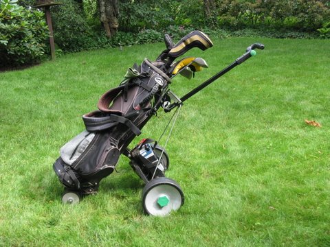 Hill Billy Electric Powered Golf Bag Cart Caddy Trolley