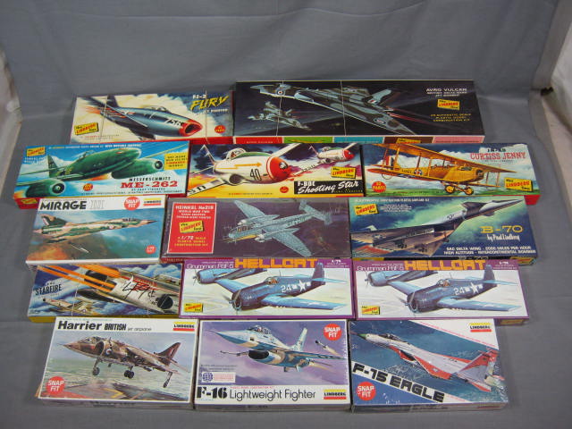 14 Lindberg Model Plane Airplane Kit Lot Most Sealed NR