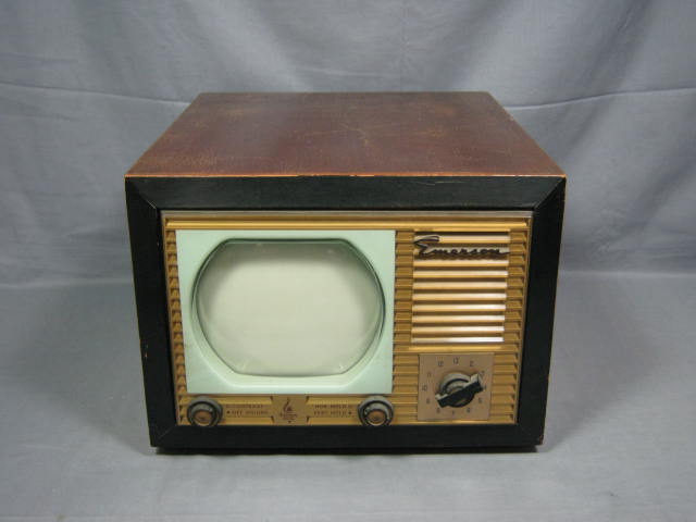 Rare Vtg 1949 Emerson Model 600 TV Set W/ 7" Screen NR!