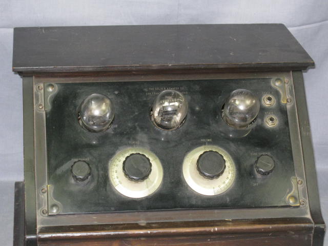 Antique 1923 Colin B Kennedy Model V 5 Tube Table Radio 1
