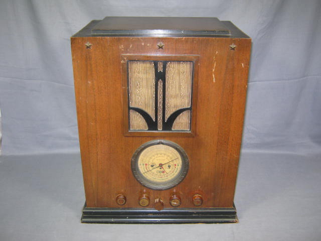 Vtg 1930s Montgomery Ward Airline Tube Radio 62-185 NR!