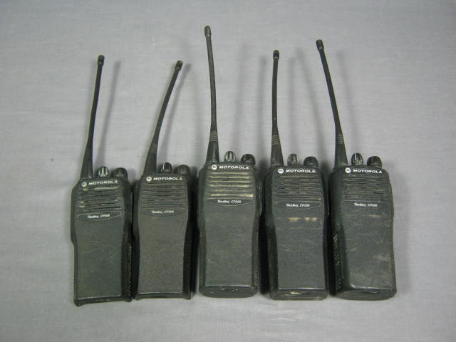 5 Motorola CP200 4-Channel 4W Portable UHF Radio Lot NR