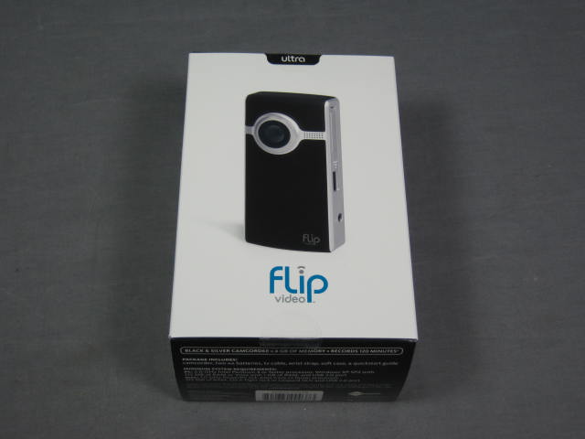 NEW Flip Ultra Video Camcorder 4GB 120 Minute Black NR!