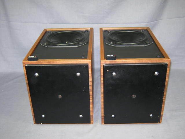 Vtg B&W Bowers & Wilkins DM17 DM 17 Stereo Speakers NR! 9