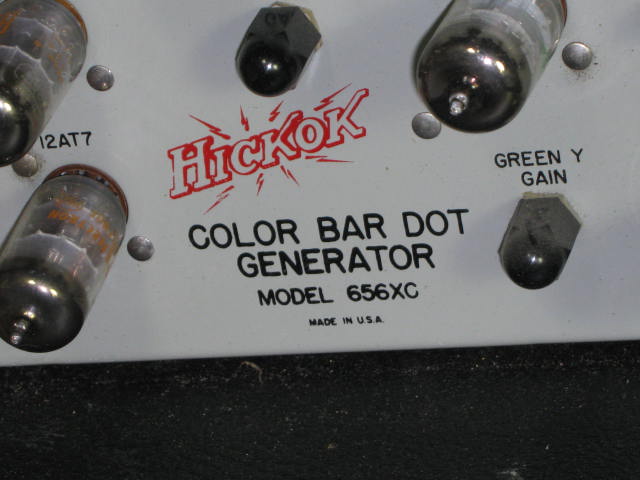 Vtg 1950s Hickok 656XC Color Bar Dot Generator W/ Tubes 2