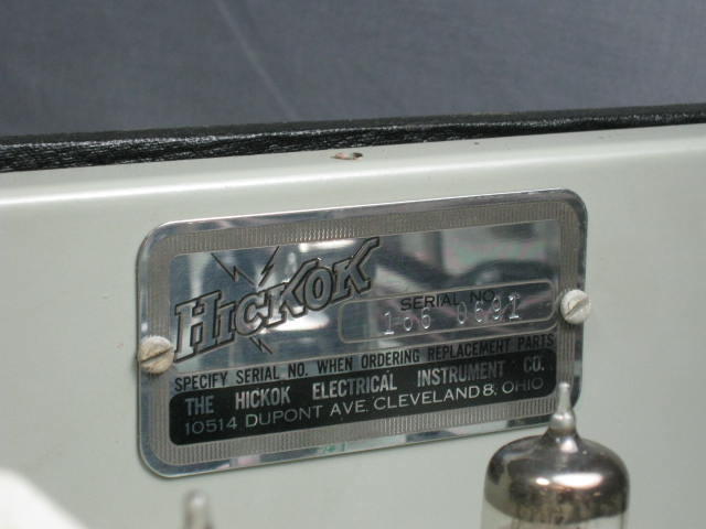 Vtg 1950s Hickok 656XC Color Bar Dot Generator W/ Tubes 3