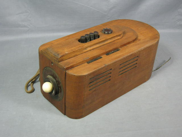 Vtg Stewart Warner Wood Tube Table Radio Model R459 NR!