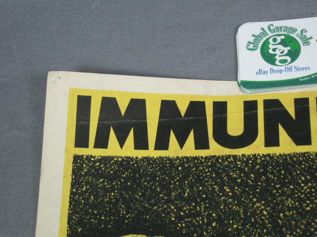 Original 1942 WWII War Poster Immunization Saves Lives 1