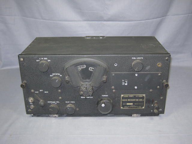 WWII US U.S. Army Signal Corps Radio Receiver BC-348-J