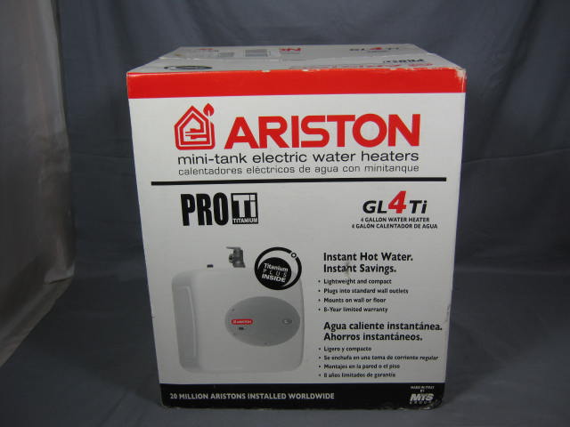NEW Ariston GL4Ti Mini Tank Electric Hot Water Heater 3