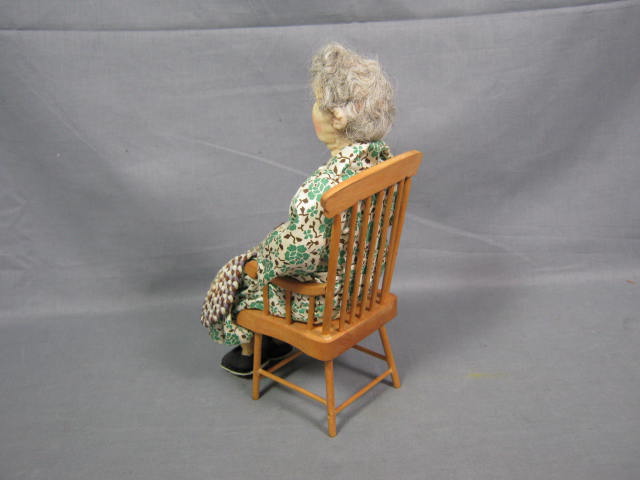 VINTAGE 1973 Gwen Flather Marm Fabric Portrait Doll NIADA GSDC New Hampshire NR 4
