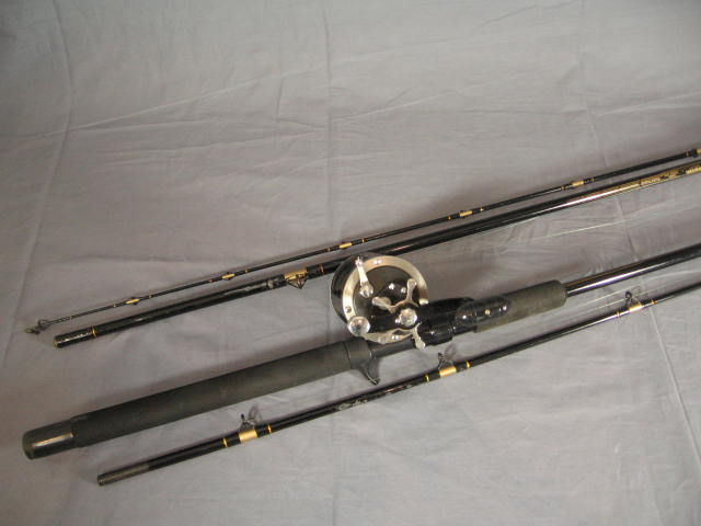 2 Penn 320 Gti Fishing Reels + Master Down Rigger Rods 1