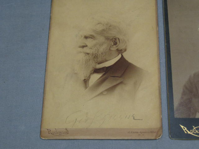 Civil War General George Greene Cabinet Card Photo Lot 1