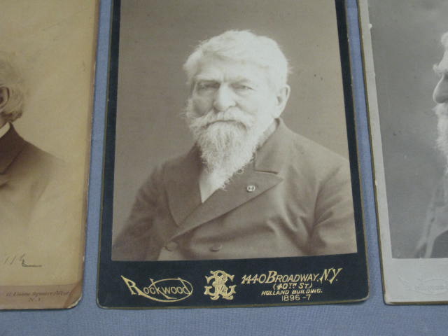Civil War General George Greene Cabinet Card Photo Lot 2