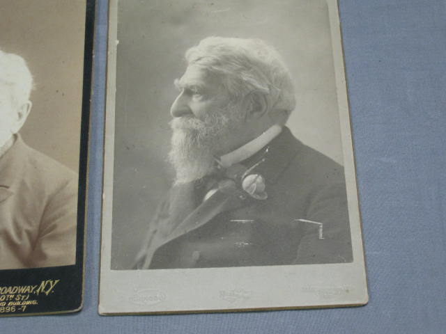 Civil War General George Greene Cabinet Card Photo Lot 3
