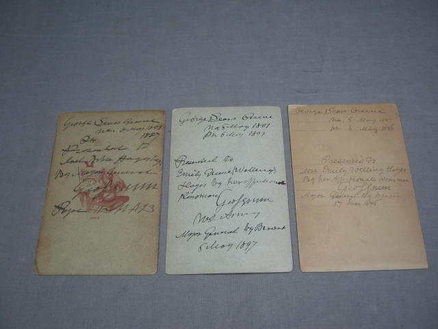 Civil War General George Greene Cabinet Card Photo Lot 4