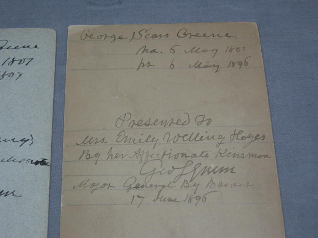 Civil War General George Greene Cabinet Card Photo Lot 7