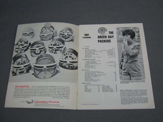 1967 + 1968 Green Bay Packers Superbowl Yearbook Set NR 3
