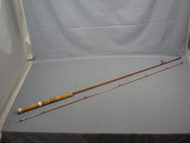 Vtg Uslan Spencer 2-Piece Bamboo Fishing Rod Pole 4.5oz