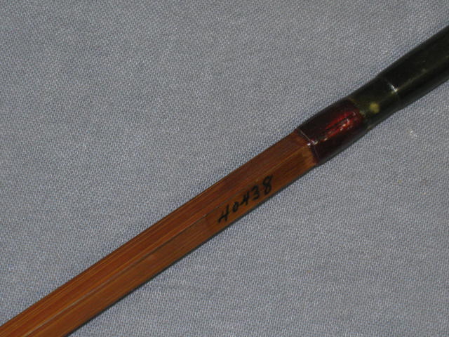 Vtg Uslan Spencer 2-Piece Bamboo Fishing Rod Pole 4.5oz 6