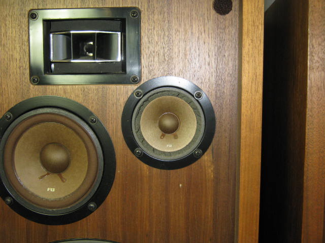 Vtg Pioneer Model CS 77A CS77A Stereo Speakers + Stands 3