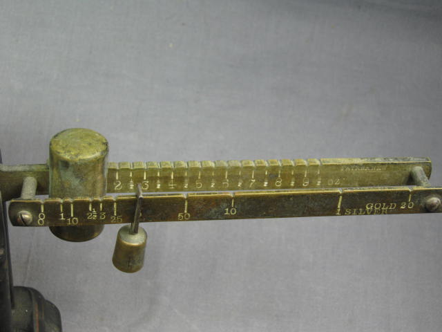 Vtg Antique 1895 Fairbanks Gold/Sterling Silver Scale 3