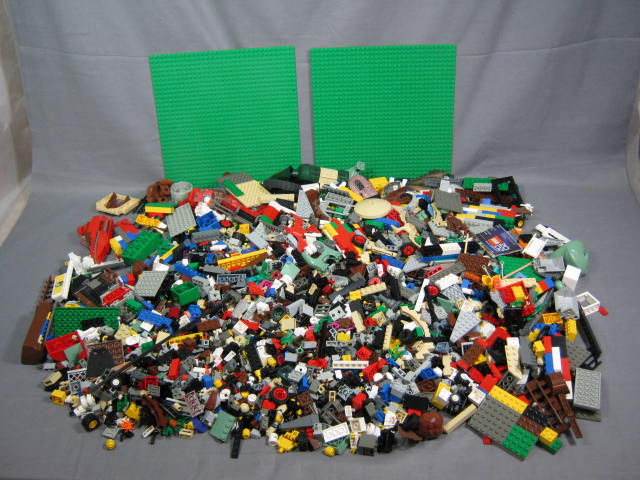 8 Lbs LEGO Lot Parts Brick Bricks Minifig Minifigs + NR