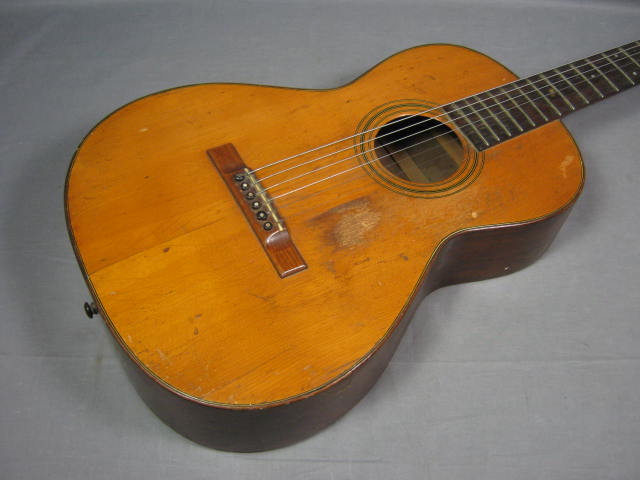 Vtg Antique Weymann & Sons Acoustic Parlor Guitar NR! 1