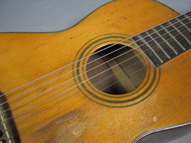 Vtg Antique Weymann & Sons Acoustic Parlor Guitar NR! 2