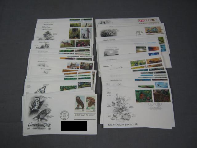 250+ US First Day Covers FDC Stamp Lot Birds Flowers NR 5