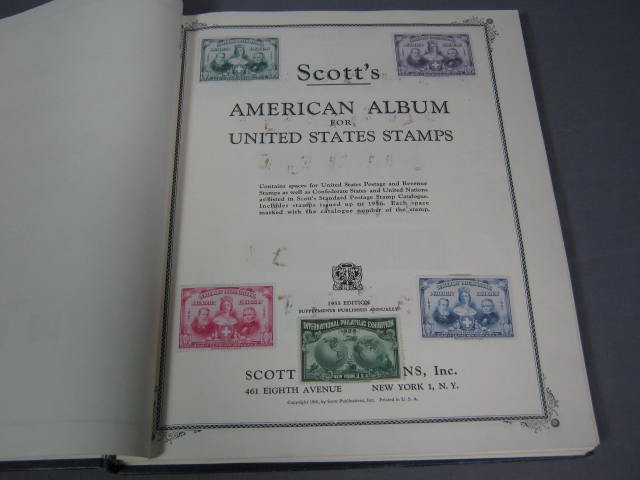 Scotts American Album U.S. US Stamp Lot 1860s-1950s NR! 1