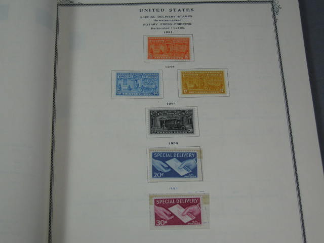 Scotts American Album U.S. US Stamp Lot 1860s-1950s NR! 9