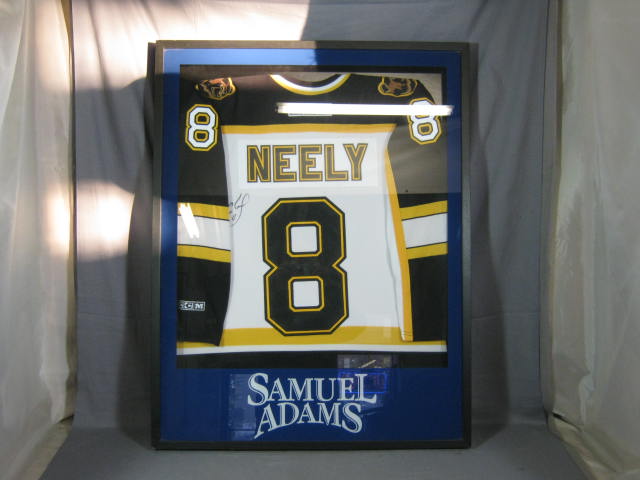 Cam Neely Hand Signed Framed Boston Bruins Jersey NR!