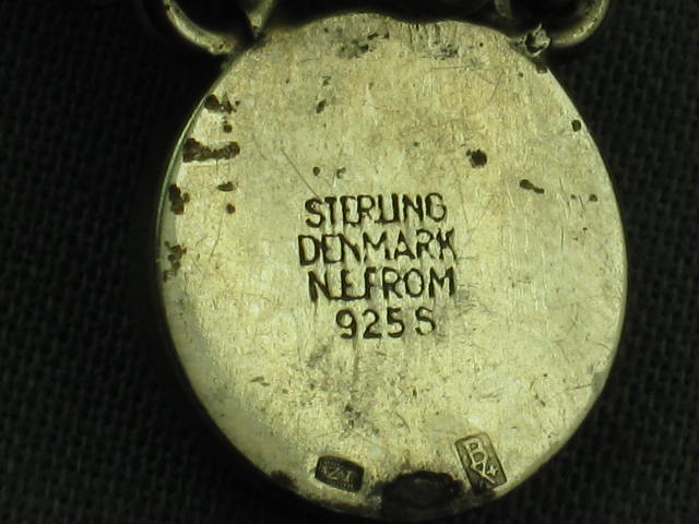 Danish Sterling Silver Tiger Eye Bracelet 58g Denmark 4