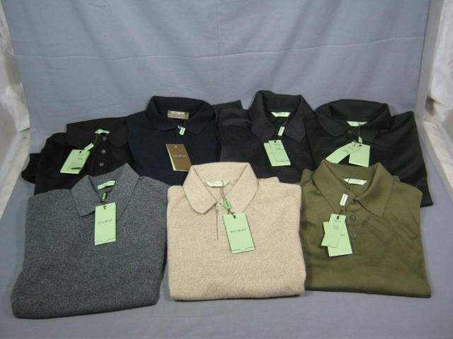 7 NEW Dalmine Cashmere +Merino Wool Sweater Lg 52 Italy