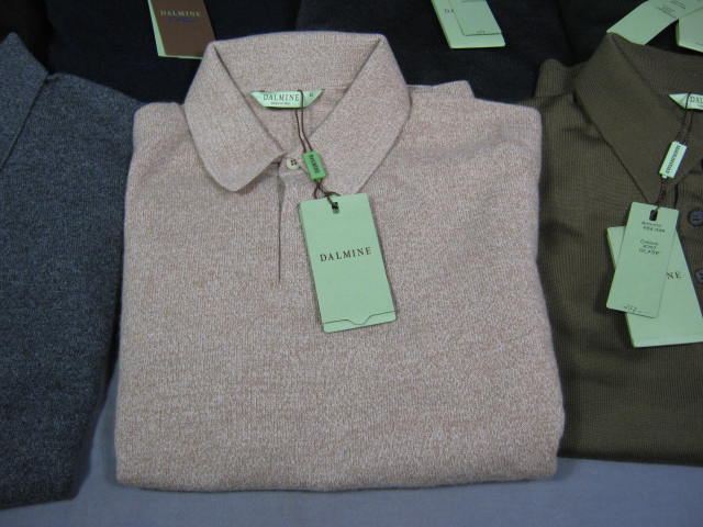 7 NEW Dalmine Cashmere +Merino Wool Sweater Lg 52 Italy 2