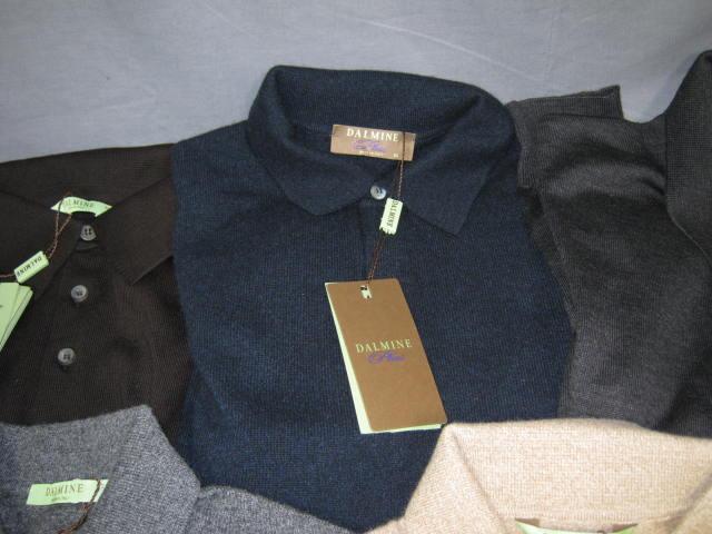 7 NEW Dalmine Cashmere +Merino Wool Sweater Lg 52 Italy 6