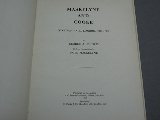 RARE Maskelyne & Cooke Old Time Magic Shows Book 40/500 4