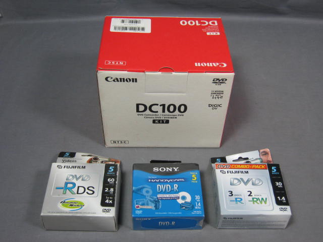 Canon DC100 NTSC DVD Camcorder 25X Optical Zoom + Case 6