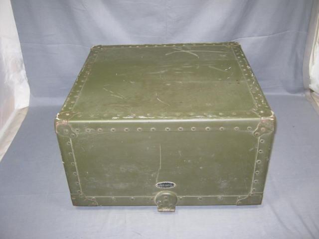 1945 WWII Rice Stix Dry Goods Company US Army Officers Field Desk Trunk Box NR 5